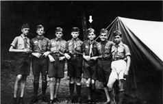 Father Jaki as a boy Scout (1940)