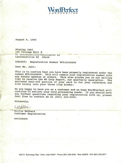 Father Jaki “went electronic” in 1990. He learned the WordPerfect editor, and used it from then onward. Most of the electronic versions of his works are written using WordPerfect.