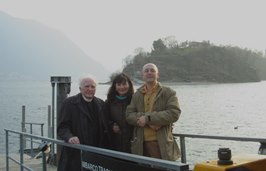 2006 – Ossuccio (Lake of Como) – With friends Gabriella and Gabriele Basilico