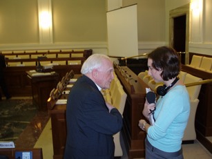 2006 – Rome – Being interviewed in the context of a Plenary Session of the Pontifical Academy of Sciences