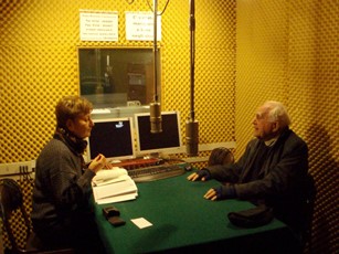 2007 – Varese, Italy – Being interviewed by Miria Grossi for Radio Missione Francescana