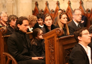 People attending the funeral