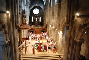 A view of the celebration from above