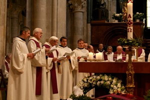 During the consecration