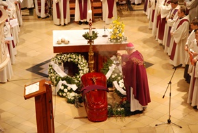 Blessing of the coffin