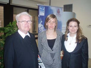 Father Teodóz Jáki, Maria B. Raunio and Lucía Guerra Menéndez