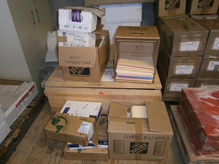 2012 – New Hope, KY – The boxes containing the printouts of Father Jaki’s unpublished papers