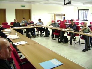 A view of the room in which the Summer Course was held