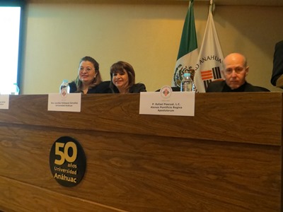 Martha Tarasco Michel, Lourdes Velázquez González and Father Rafael Pascual
