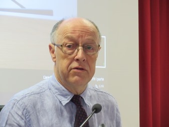 John Beaumont during his presentation about Fr Jaki and Converts to the Church.