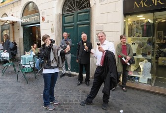 Thanks to Neal and Priscilla Doran for the ice cream at the Giolitti Café and Pastry shop!