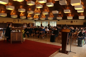 People attending the conference.