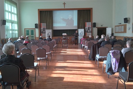 Frenyó Zoltán during his talk.