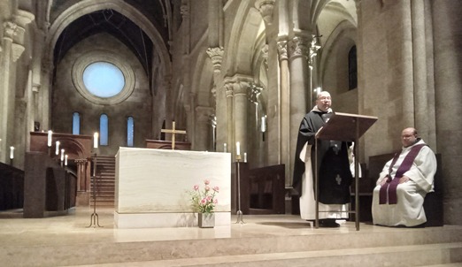 Holy Mass in the Pannonhalma Archabbacy.