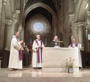 Holy Mass in the Pannonhalma Archabbacy.